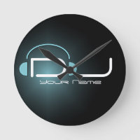 DJ Headphone Wall Clock