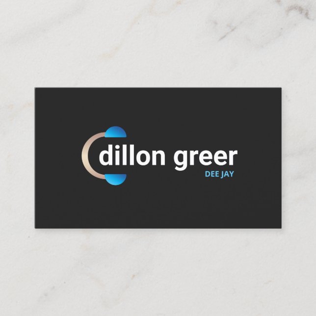 DJ Headphones Music Business Card (Front)