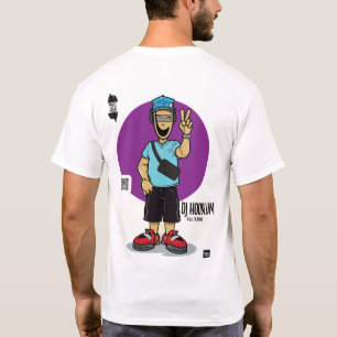 DJ HOODLUM a.k.a. The Robot DJ graphic t shirt
