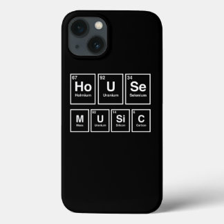 Dj House Music Relaxing Electronic Periodic Table  iPhone 13 Case