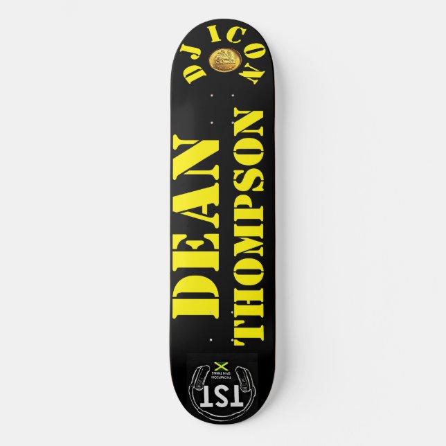 DJ ICON DEAN THOMPSON 8 1/2" Skateboard Deck (Front)