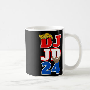 Dj Jd 24 Trump Hair Vance Beard 2024 Republican Me Coffee Mug