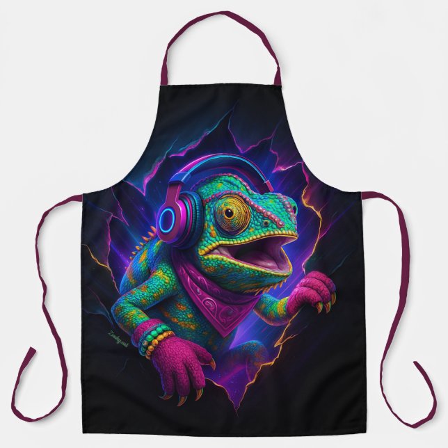 DJ Kameleon – Funky Keukenschort Apron (Front)