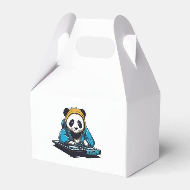 DJ Kawaii Panda Favor Box (Front Side)