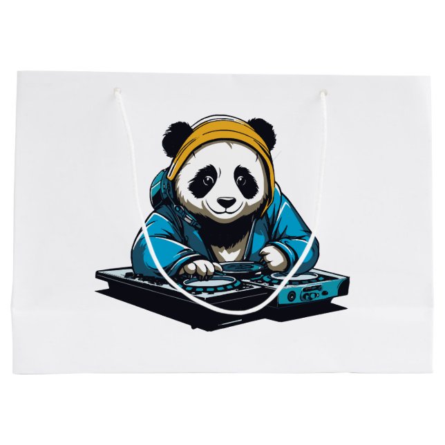 DJ Kawaii Panda Large Gift Bag (Back)