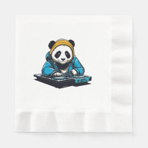 DJ Kawaii Panda Napkin