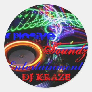 DJ KRAZE CLASSIC ROUND STICKER
