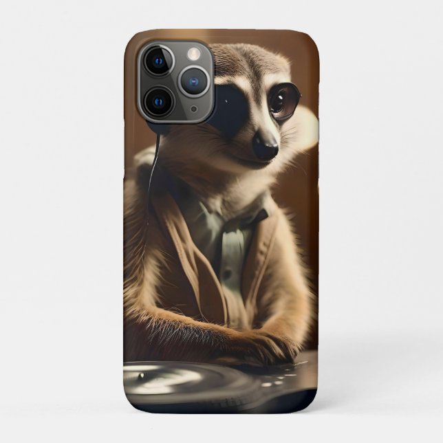 DJ Meerkat: Spinning Tracks in the Savanna, Case-Mate iPhone Case (Back)