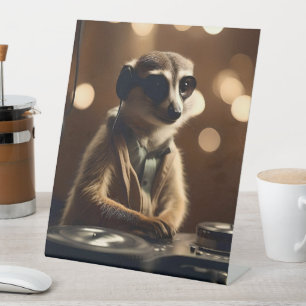 DJ Meerkat: Spinning Tracks in the Savanna, Pedestal Sign