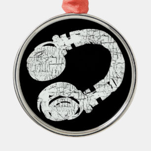 dj metal ornament