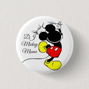 DJ Mickeymouse 1 Inch Round Button