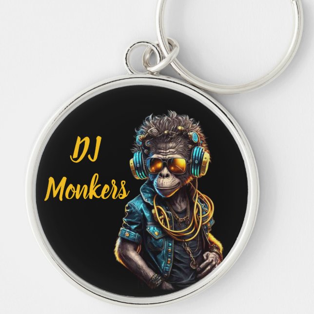 DJ Monkers Keychain (Front)