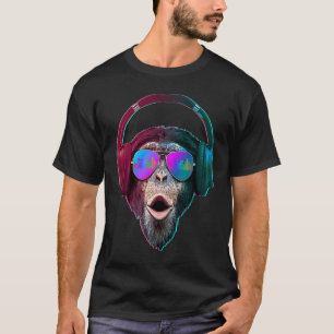 DJ Monkey  Disc Jockey Rave Music T-Shirt