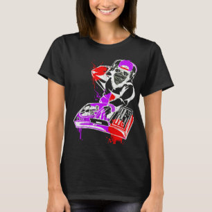 DJ Monkey Music Party Fun Sunglasses Dance Party M T-Shirt