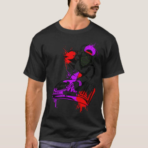 DJ Monkey Music Party Fun Sunglasses Dance Party M T-Shirt