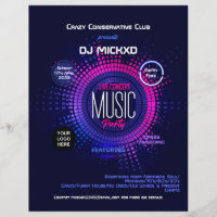 DJ Music and Dance Gig Flyer