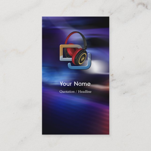 DJ Music Business Card (Front)