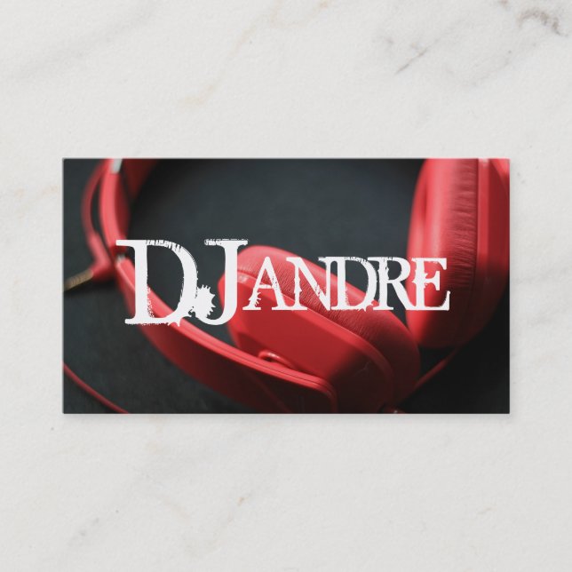 DJ Music Carte de visite (Devant)