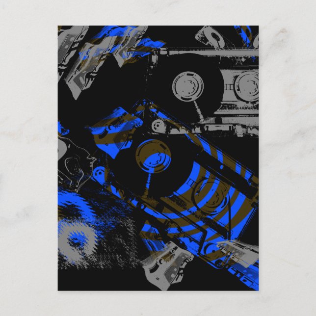 DJ Music Cassette Postcard (Front)