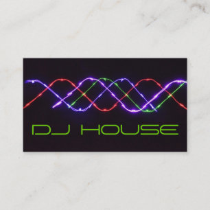DJ Music Club Entertainment Business Card    