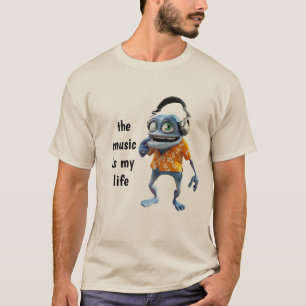 DJ music crazy frog  T-Shirt