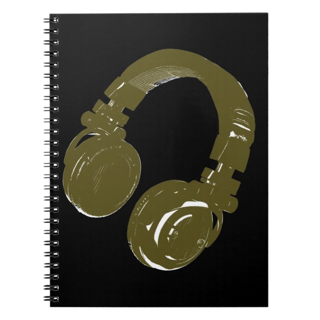 DJ music design Notebook (Front)