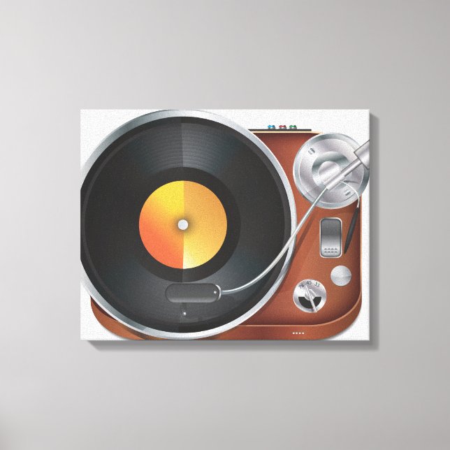 DJ Music Player Canvas Print (Front)