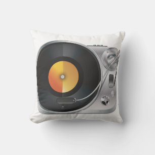 DJ Music Player Throw Pillow