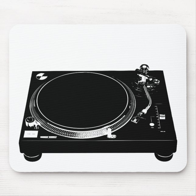 DJ Music Producer Turntable Deck Mouse Pad (Front)
