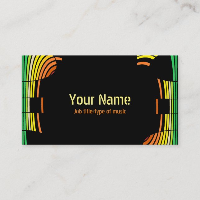 DJ music production musician card equalizer (Front)