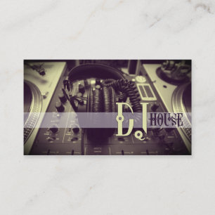 DJ, Musique, Club, Carte de visite
