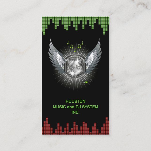 DJ Night Club Business Card (Front)