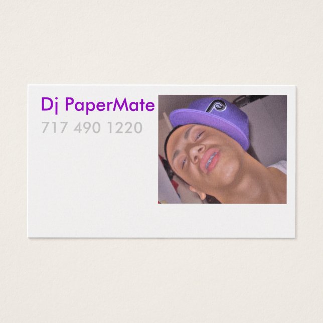 Dj PaperMate Profile Card (Front)