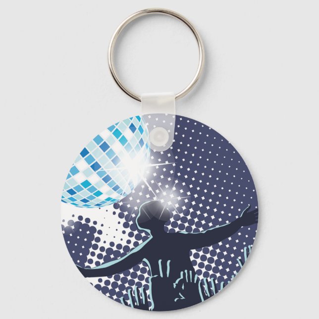 DJ Performing Keychain (Front)