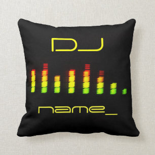 Dj Personal Equalizer Throw Pillow