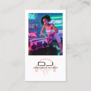DJ Photo Modern Music  Business Card