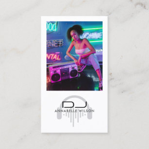 DJ Photo Modern Music Business Card