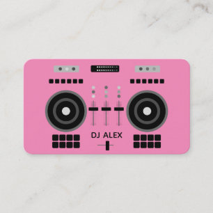 DJ Pink Modern 2019 Business Card