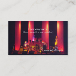 DJ Plays Before Live Band Business Card