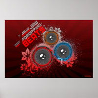 DJ Poster Jaw Drating Beats Musique Graffiti art