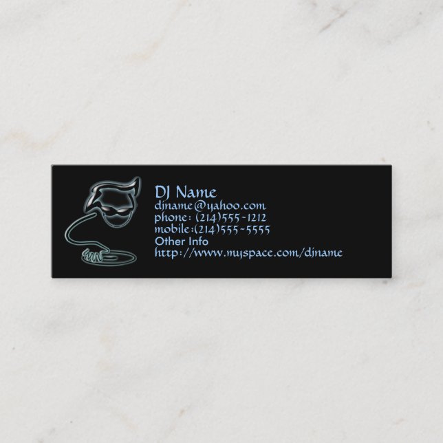 DJ Profile Card (Front)