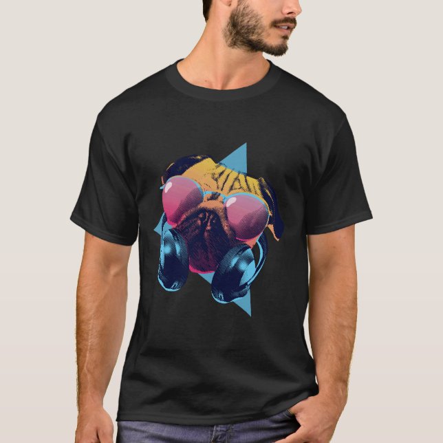 Dj Pug Classic  995 T-Shirt (Front)
