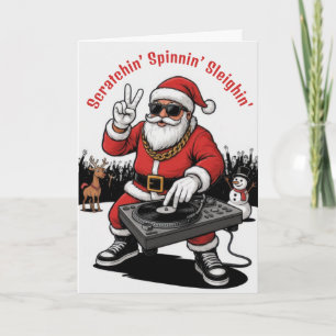 DJ Santa Christmas Card
