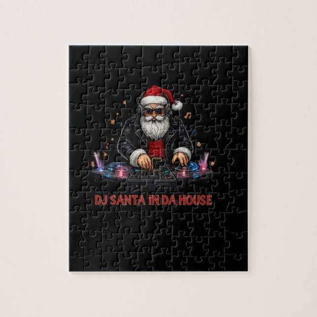 DJ Santa In Da House Puzzle (Vertical)