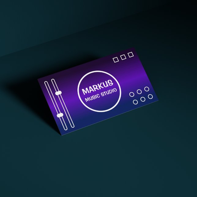 Dj Singer Promoter Songwriter Professional Music Business Card (Creator Uploaded)