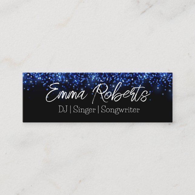 DJ | Singer | Songwriter Planning Carte de visite (Devant)
