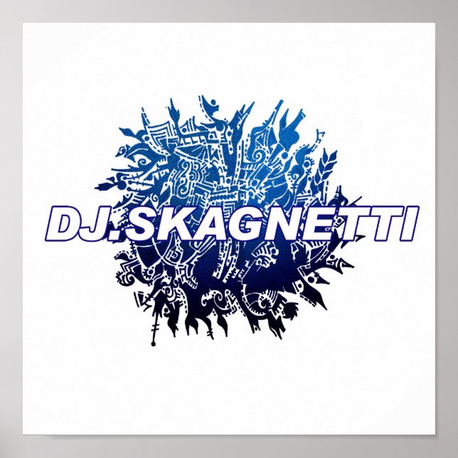 DJ.Skagnetti Blueworld Poster (Front)