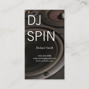 DJ Speakers Music Engineer Producer Business Card