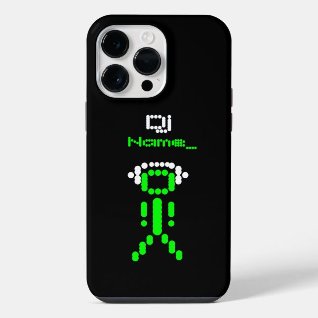 Dj Stick Guy Personalized iPhone Case (Back)