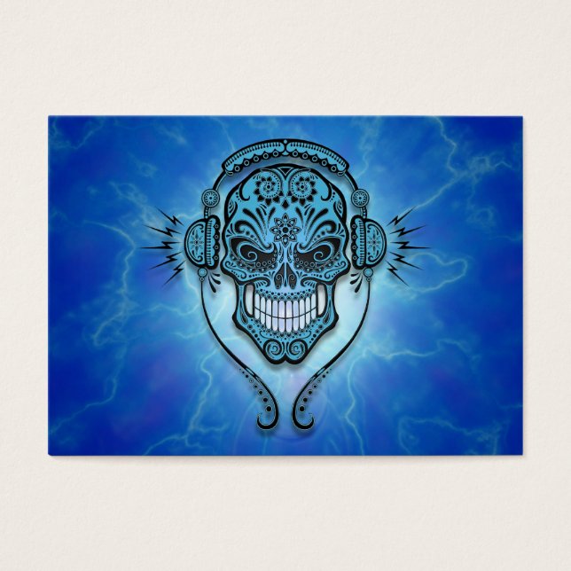 DJ Sugar Skull, blue lightning (Front)